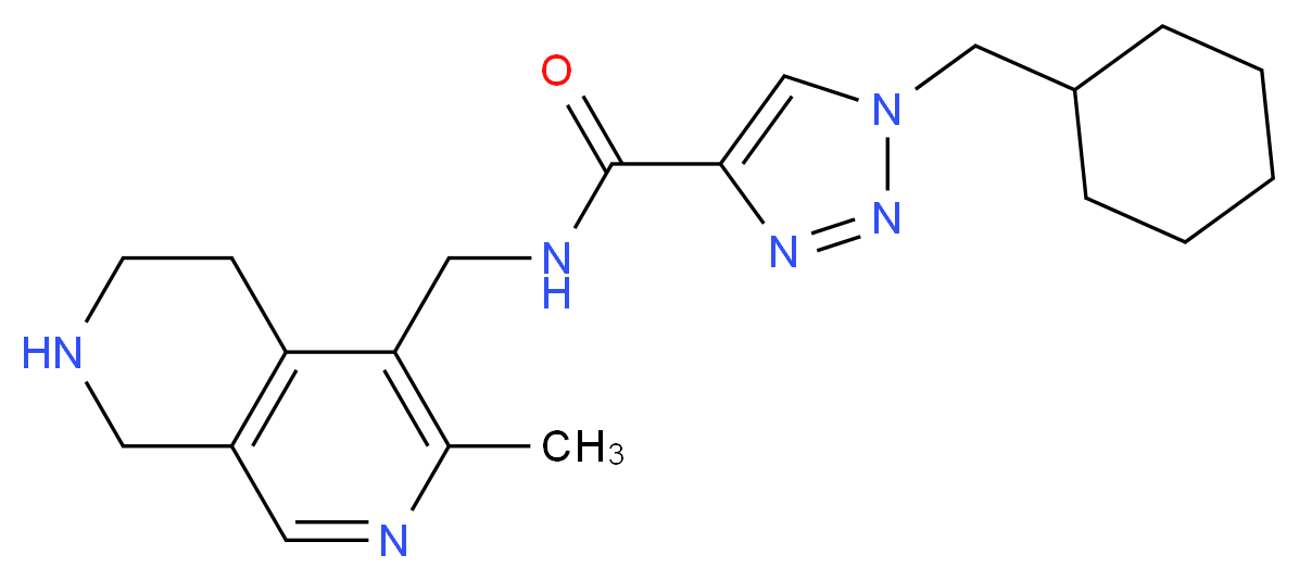 1-(cyclohexylmethyl)-N-[(3-methyl-5,6,7,8-tetrahydro-2,7-naphthyridin-4-yl)methyl]-1H-1,2,3-triazole-4-carboxamide_Molecular_structure_CAS_)