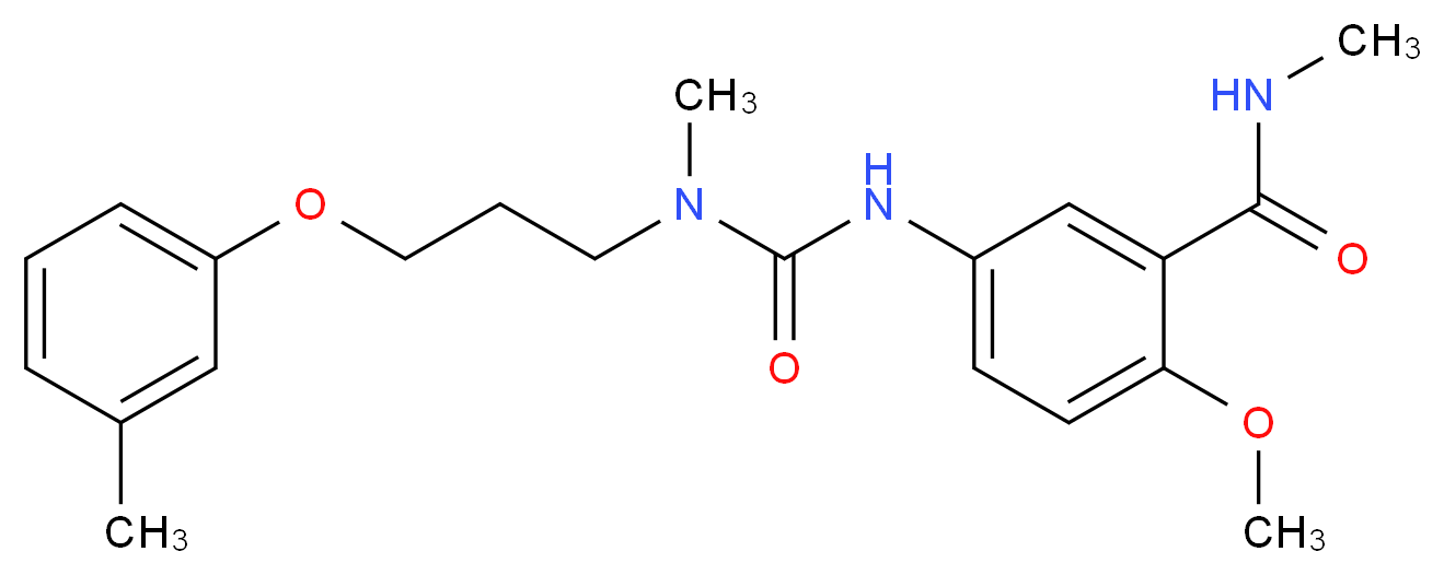 2-methoxy-N-methyl-5-[({methyl[3-(3-methylphenoxy)propyl]amino}carbonyl)amino]benzamide_Molecular_structure_CAS_)