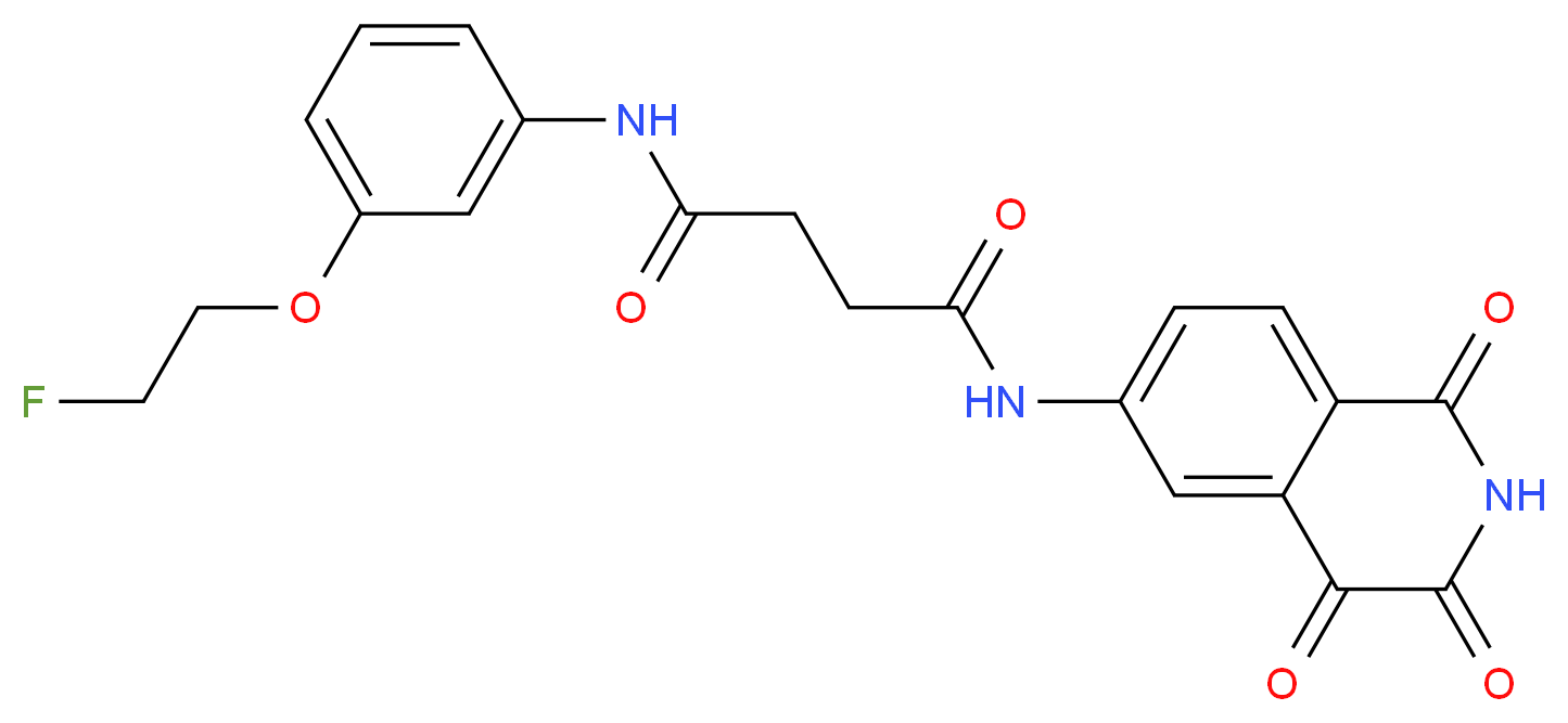 N-[3-(2-fluoroethoxy)phenyl]-N'-(1,3,4-trioxo-1,2,3,4-tetrahydroisoquinolin-6-yl)butanediamide_Molecular_structure_CAS_)