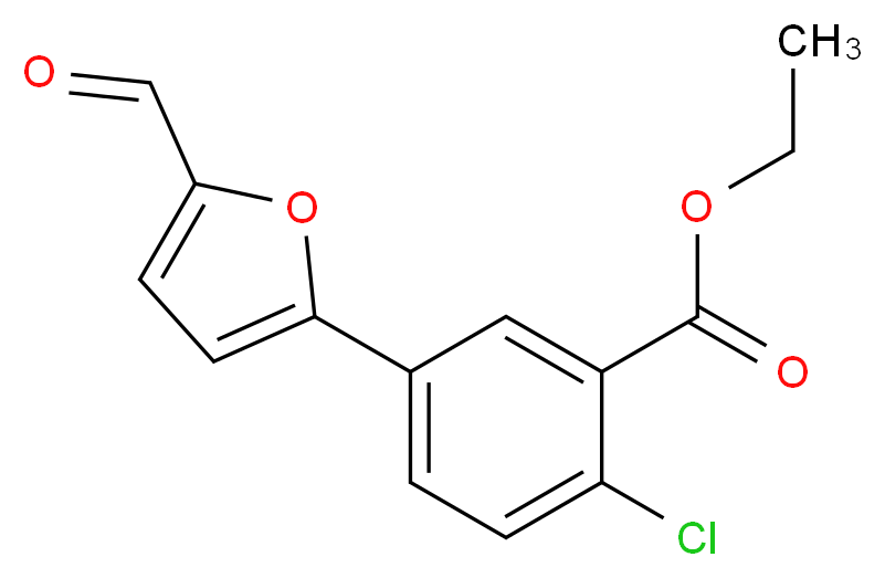 ethyl 2-chloro-5-(5-formyl-2-furyl)benzoate_Molecular_structure_CAS_752231-43-9)