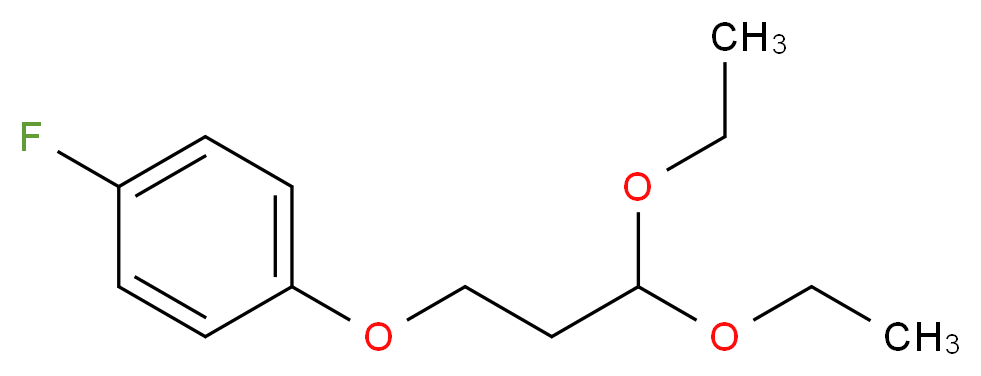 1-(3,3-diethoxypropoxy)-4-fluorobenzene_Molecular_structure_CAS_)