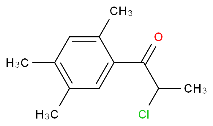 2-Chloro-1-(2,4,5-trimethyl-phenyl)-propan-1-one_Molecular_structure_CAS_)
