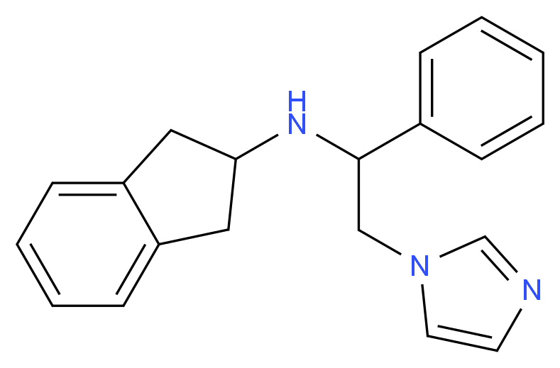 2,3-dihydro-1H-inden-2-yl[2-(1H-imidazol-1-yl)-1-phenylethyl]amine_Molecular_structure_CAS_)