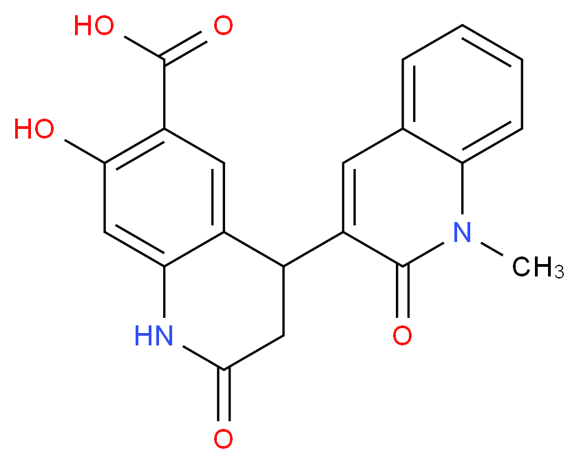 7'-hydroxy-1-methyl-2,2'-dioxo-1,1',2,2',3',4'-hexahydro-3,4'-biquinoline-6'-carboxylic acid_Molecular_structure_CAS_)