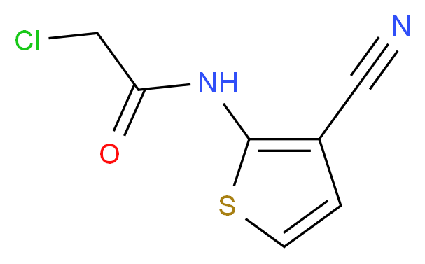 2-Chloro-N-(3-cyanothien-2-yl)acetamide_Molecular_structure_CAS_)