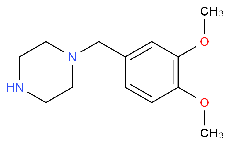 1-(3,4-dimethoxybenzyl)piperazine_Molecular_structure_CAS_32231-07-5)