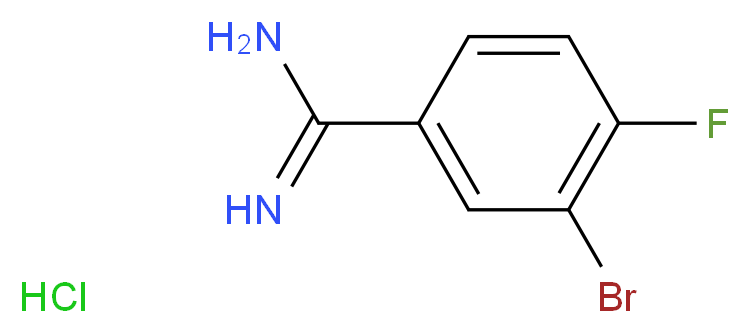 3-BROMO-4-FLUORO-BENZAMIDINE HYDROCHLORIDE_Molecular_structure_CAS_929884-81-1)