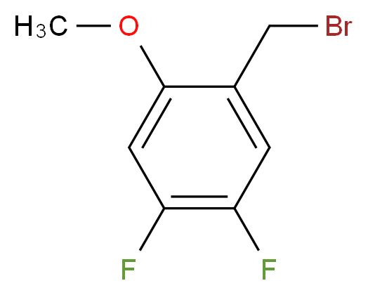 4,5-Difluoro-2-methoxybenzyl bromide_Molecular_structure_CAS_886499-64-5)
