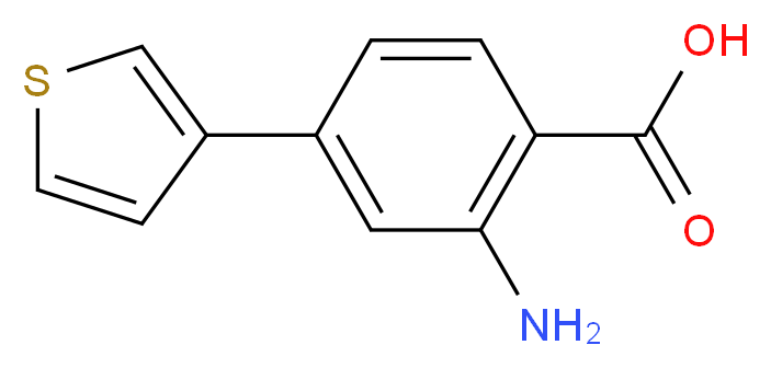 2-Amino-4-(3-thienyl)benzoic acid_Molecular_structure_CAS_1096770-86-3)
