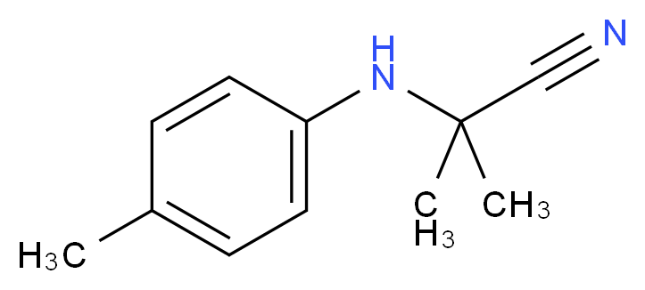 2-Methyl-2-[(4-methylphenyl)amino]propanenitrile_Molecular_structure_CAS_101568-43-8)