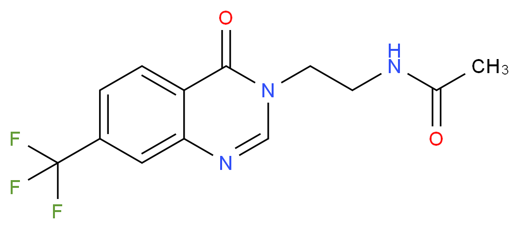 N-{2-[4-oxo-7-(trifluoromethyl)quinazolin-3(4H)-yl]ethyl}acetamide_Molecular_structure_CAS_)