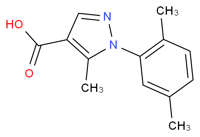 1-(2,5-dimethylphenyl)-5-methyl-1H-pyrazole-4-carboxylic acid_Molecular_structure_CAS_)