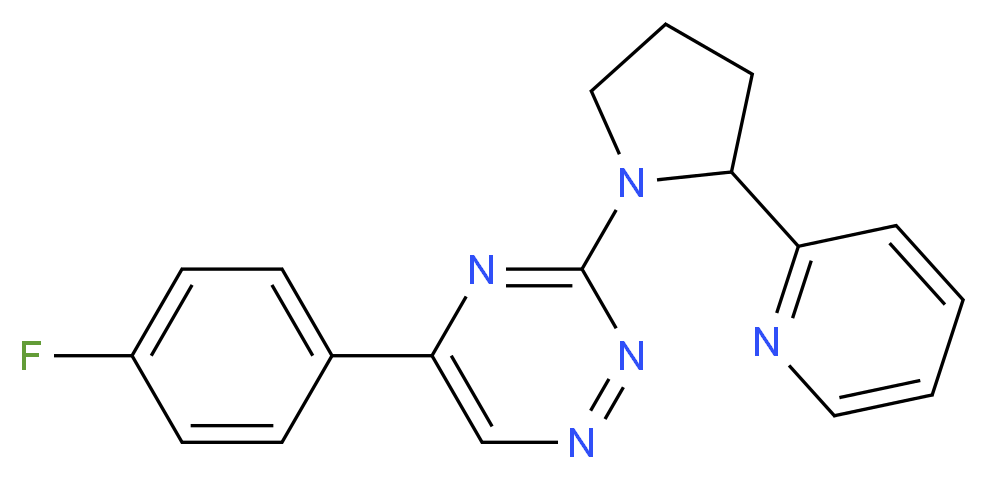 5-(4-fluorophenyl)-3-[2-(2-pyridinyl)-1-pyrrolidinyl]-1,2,4-triazine_Molecular_structure_CAS_)
