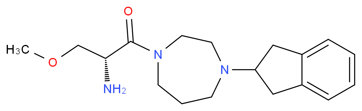 (2R)-1-[4-(2,3-dihydro-1H-inden-2-yl)-1,4-diazepan-1-yl]-3-methoxy-1-oxo-2-propanamine_Molecular_structure_CAS_)