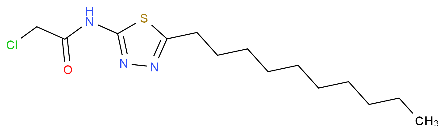 2-Chloro-N-(5-decyl-[1,3,4]thiadiazol-2-yl)-acetamide_Molecular_structure_CAS_)