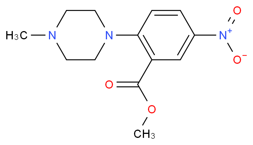 Methyl 2-(4-methylpiperazino)-5-nitrobenzenecarboxylate_Molecular_structure_CAS_)