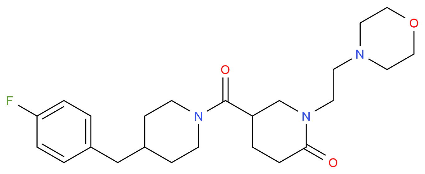 5-{[4-(4-fluorobenzyl)-1-piperidinyl]carbonyl}-1-[2-(4-morpholinyl)ethyl]-2-piperidinone_Molecular_structure_CAS_)