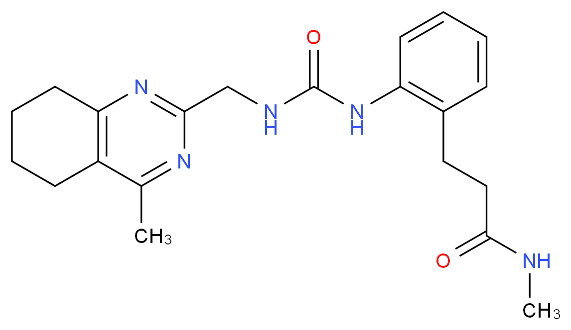 N-methyl-3-{2-[({[(4-methyl-5,6,7,8-tetrahydroquinazolin-2-yl)methyl]amino}carbonyl)amino]phenyl}propanamide_Molecular_structure_CAS_)