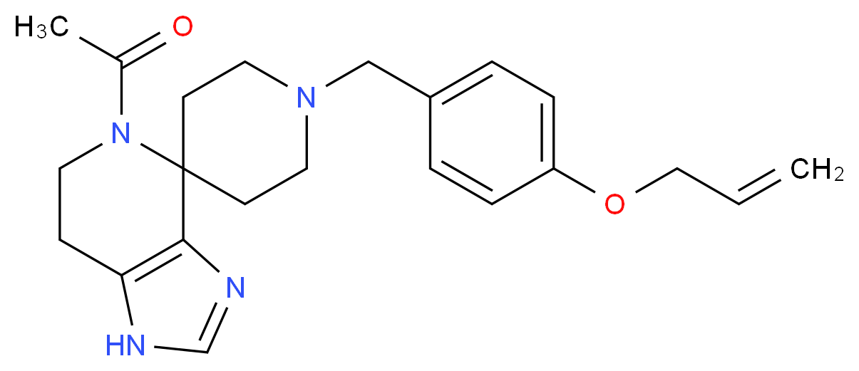 5-acetyl-1'-[4-(allyloxy)benzyl]-1,5,6,7-tetrahydrospiro[imidazo[4,5-c]pyridine-4,4'-piperidine]_Molecular_structure_CAS_)