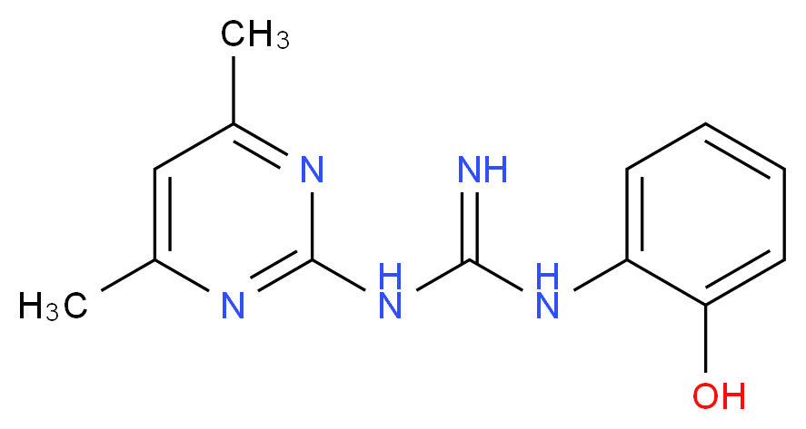 N-(4,6-Dimethylpyrimidin-2-yl)-N'-(2-hydroxyphenyl)guanidine_Molecular_structure_CAS_)