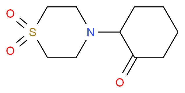 4-(2-oxocyclohexyl)-1$l^{6},4-thiomorpholine-1,1-dione_Molecular_structure_CAS_)