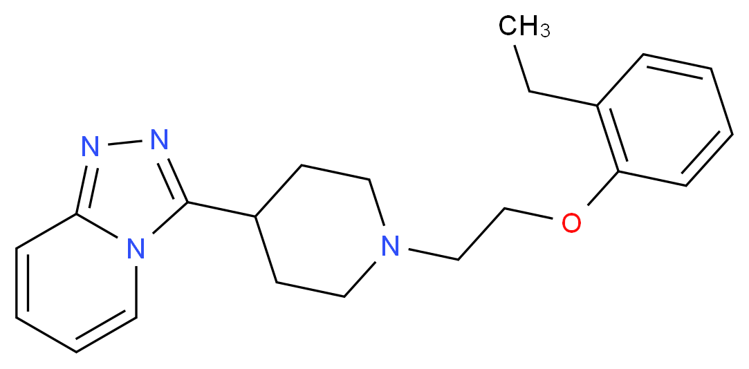 3-{1-[2-(2-ethylphenoxy)ethyl]piperidin-4-yl}[1,2,4]triazolo[4,3-a]pyridine_Molecular_structure_CAS_)