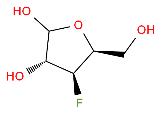 3-Deoxy-3-fluoro-D-xylofuranose 97%_Molecular_structure_CAS_14537-01-0)