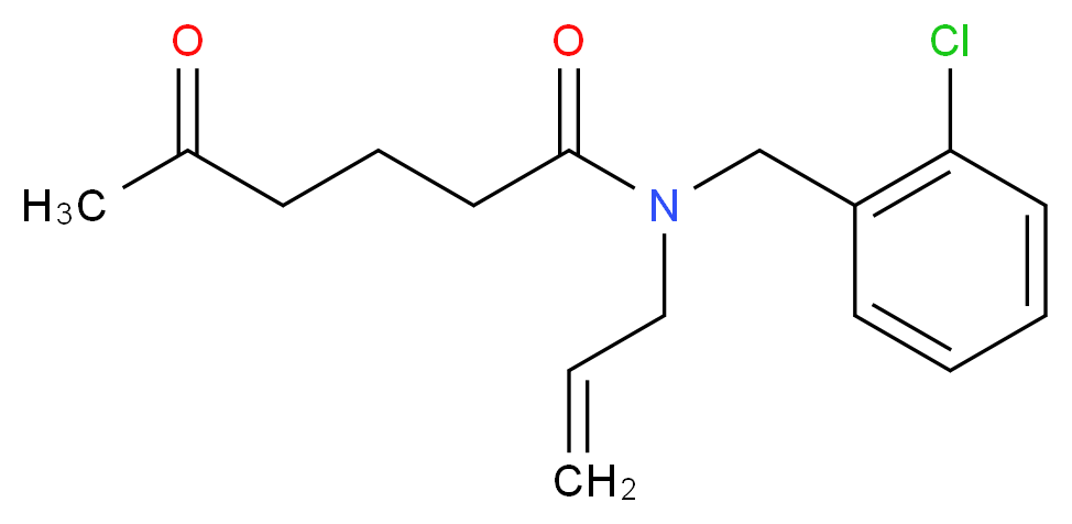 N-allyl-N-(2-chlorobenzyl)-5-oxohexanamide_Molecular_structure_CAS_)