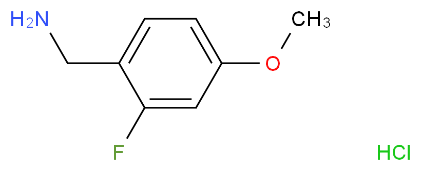 2-Fluoro-4-methoxy benzylamine hydrochloride  _Molecular_structure_CAS_937783-85-2)