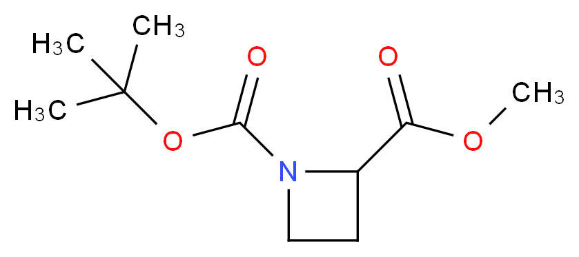 1-Boc-azetidine-2-carboxylic acid methyl ester_Molecular_structure_CAS_255882-72-5)