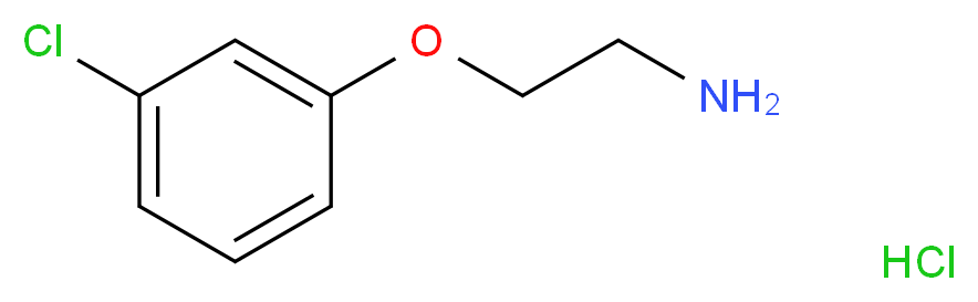 2-(3-chlorophenoxy)ethanamine hydrochloride_Molecular_structure_CAS_)