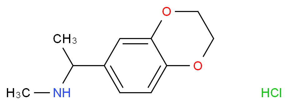 [1-(2,3-Dihydro-benzo[1,4]dioxin-6-yl)-ethyl]-methyl-amine hydrochloride_Molecular_structure_CAS_)
