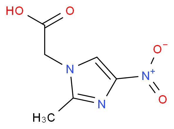 (2-Methyl-4-nitro-1H-imidazol-1-yl)acetic acid_Molecular_structure_CAS_)