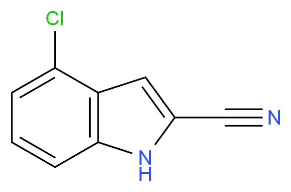 4-Chloro-1H-indole-2-carbonitrile_Molecular_structure_CAS_4404-11-9)
