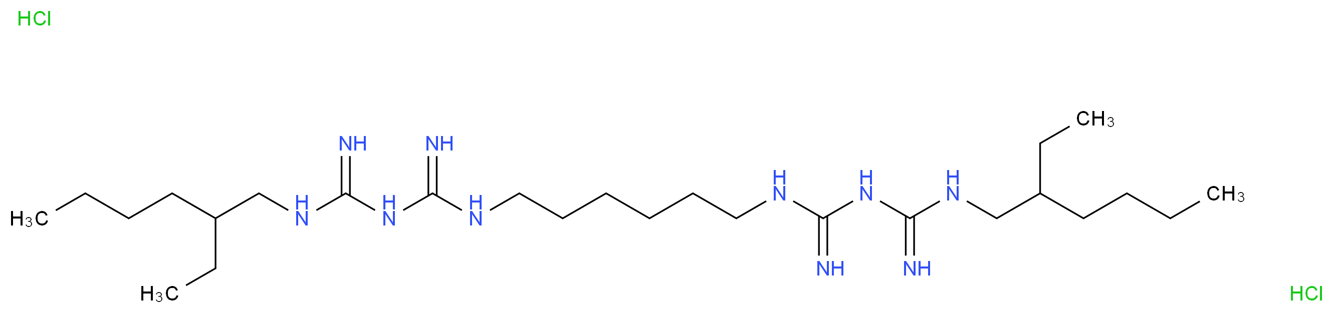 1,1'-Hexamethylenebis[5-(2-ethylhexyl)]biguanide dihydrochloride_Molecular_structure_CAS_1715-30-6)