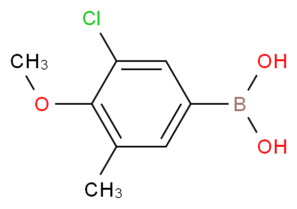3-Chloro-4-methoxy-5-methylbenzeneboronic acid_Molecular_structure_CAS_)