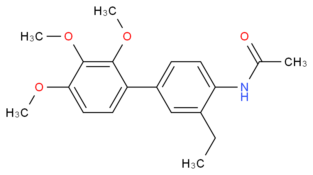 N-(3-ethyl-2',3',4'-trimethoxybiphenyl-4-yl)acetamide_Molecular_structure_CAS_)