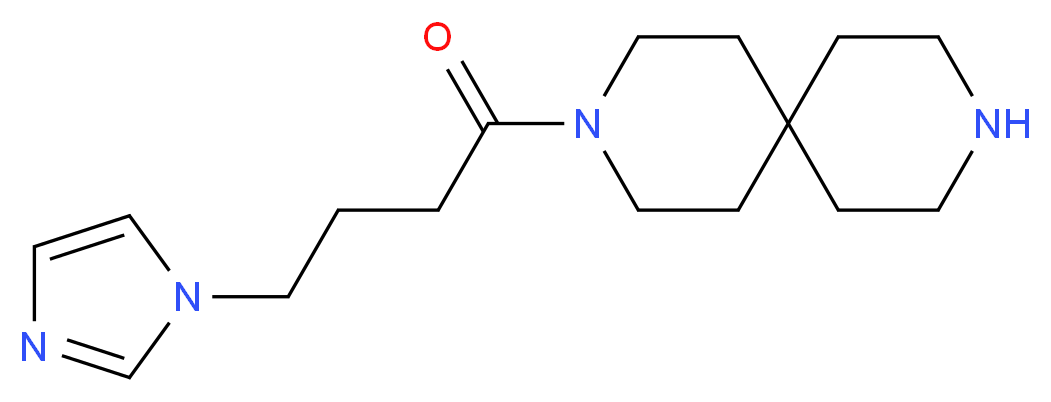 3-[4-(1H-imidazol-1-yl)butanoyl]-3,9-diazaspiro[5.5]undecane_Molecular_structure_CAS_)