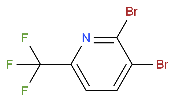 2,3-Dibromo-6-(trifluoromethyl)pyridine_Molecular_structure_CAS_)