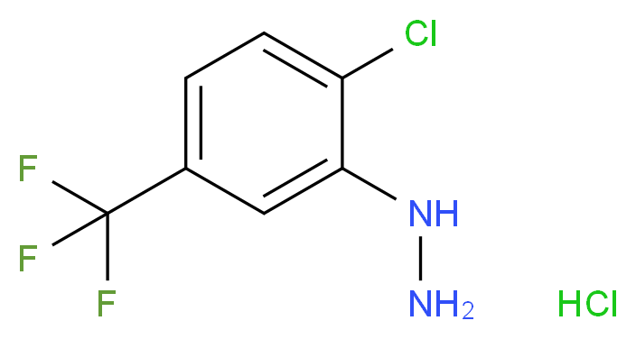 [2-Chloro-5-(trifluoromethyl)phenyl]hydrazine hydrochloride_Molecular_structure_CAS_)