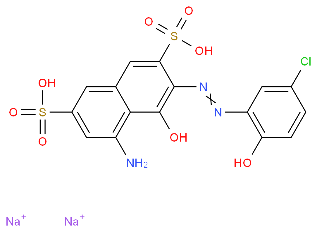 5-amino-3-((5-chloro-2-hydroxyphenyl)azo)-4-hydroxy-2,7-Naphthalenedisulfonic acid disodium salt_Molecular_structure_CAS_6222-44-2)