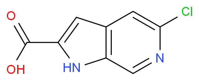 5-Chloro-1H-pyrrolo[2,3-c]pyridine-2-carboxylic acid_Molecular_structure_CAS_800401-68-7)