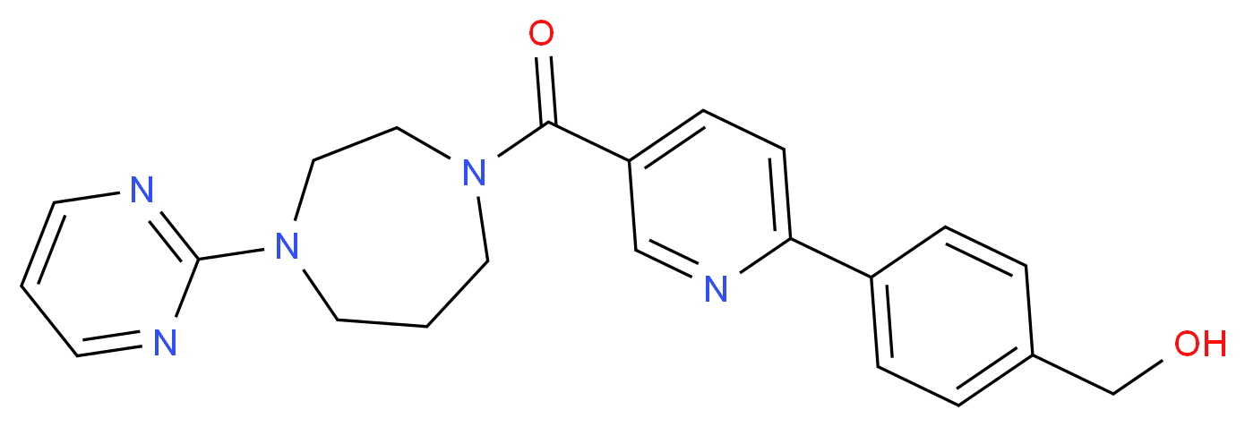 (4-{5-[(4-pyrimidin-2-yl-1,4-diazepan-1-yl)carbonyl]pyridin-2-yl}phenyl)methanol_Molecular_structure_CAS_)