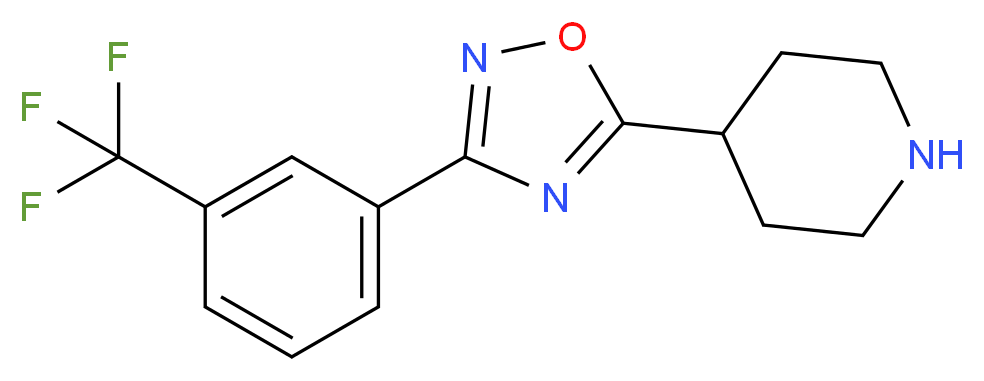 4-{3-[3-(Trifluoromethyl)phenyl]-[1,2,4]-oxadiazol-5-yl}piperidine_Molecular_structure_CAS_)