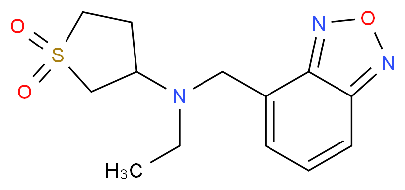 (2,1,3-benzoxadiazol-4-ylmethyl)(1,1-dioxidotetrahydro-3-thienyl)ethylamine_Molecular_structure_CAS_)