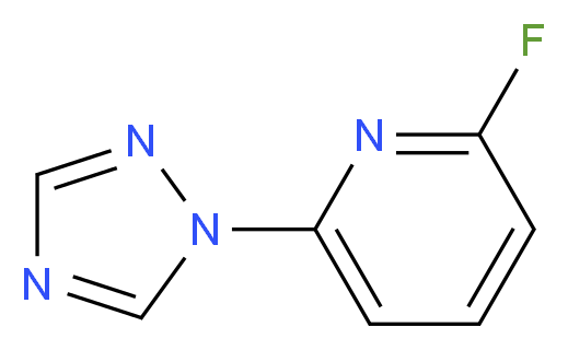 2-fluoro-6-(1H-1,2,4-triazol-1-yl)pyridine_Molecular_structure_CAS_)