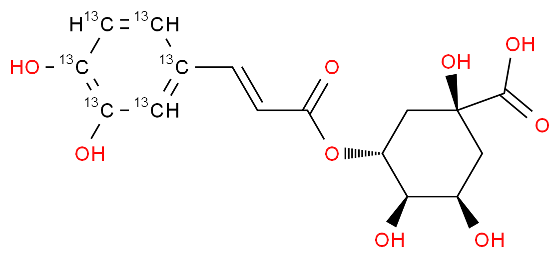 Chlorogenic Acid-13C6_Molecular_structure_CAS_)