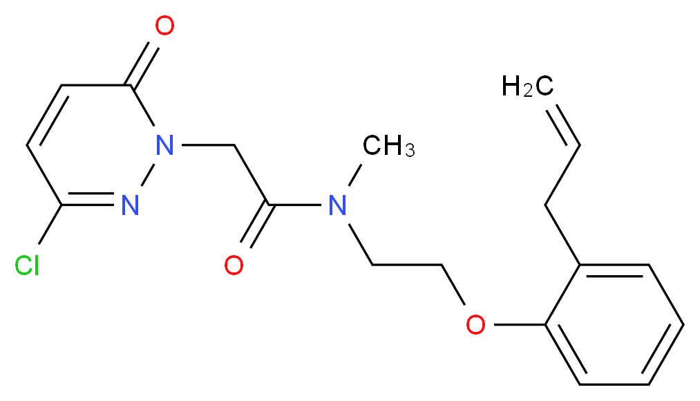N-[2-(2-allylphenoxy)ethyl]-2-(3-chloro-6-oxopyridazin-1(6H)-yl)-N-methylacetamide_Molecular_structure_CAS_)