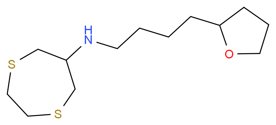 1,4-dithiepan-6-yl[4-(tetrahydrofuran-2-yl)butyl]amine_Molecular_structure_CAS_)