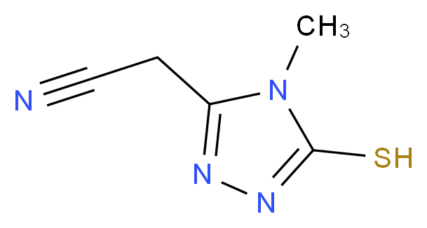 2-(5-mercapto-4-methyl-4H-1,2,4-triazol-3-yl)acetonitrile_Molecular_structure_CAS_59682-60-9)